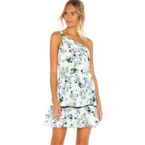 Free People All Mine Mini‎ Floral Print One Shoulder Dress Size XS - Picture 1 of 10